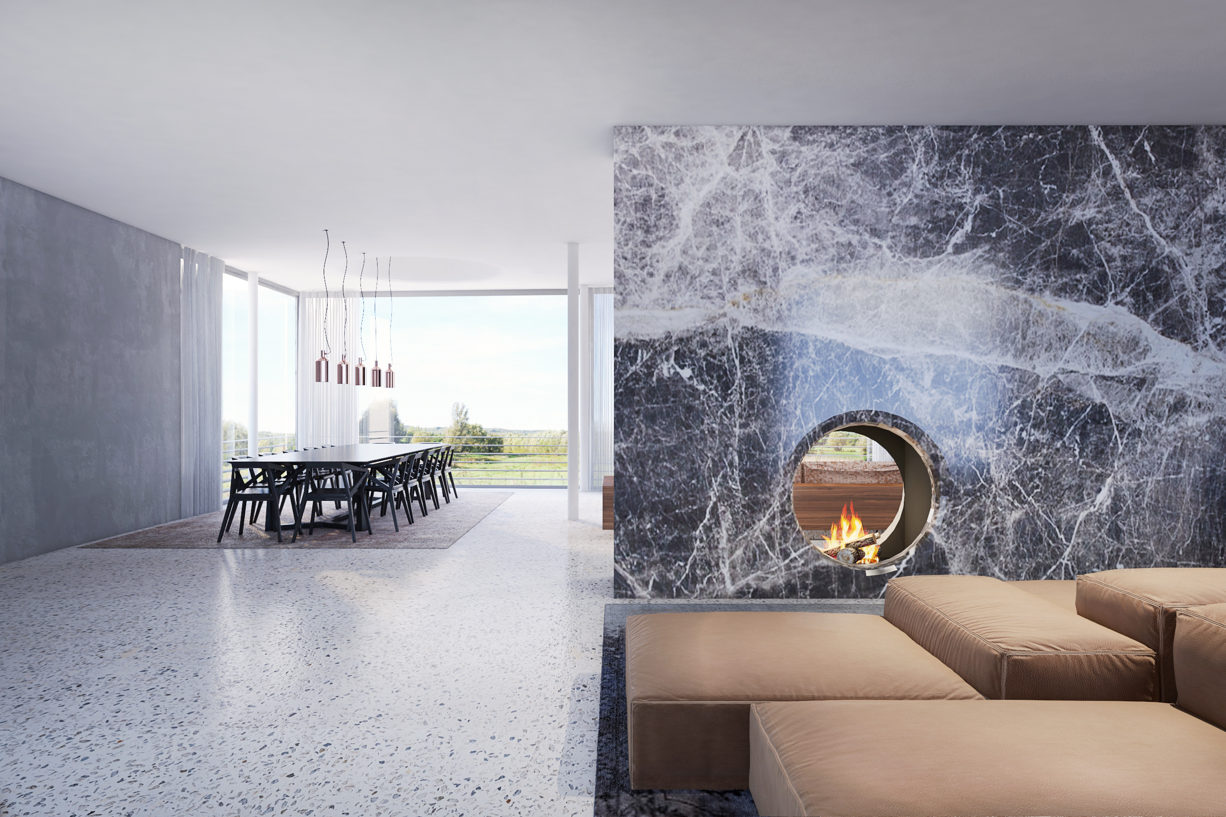FORMAT project preview — a modern living room interior render